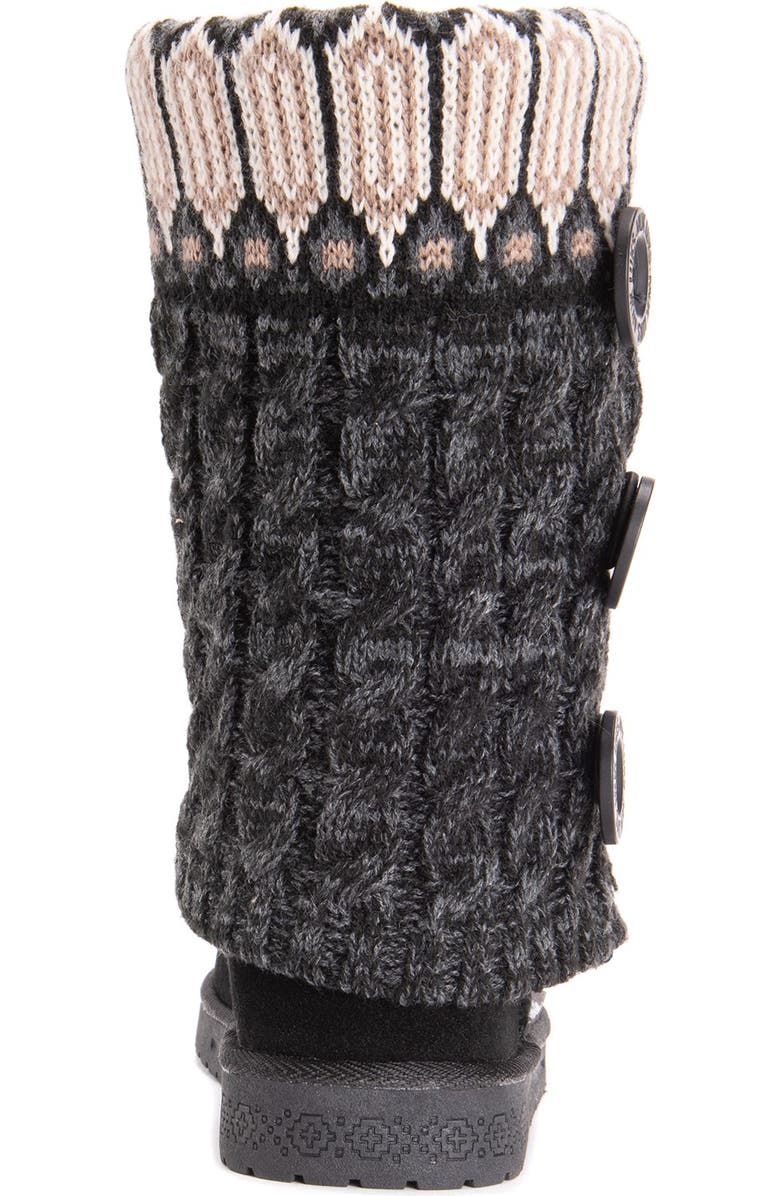 MUK LUKS Cheryl Faux Fur Knit Boot, Alternate, color,