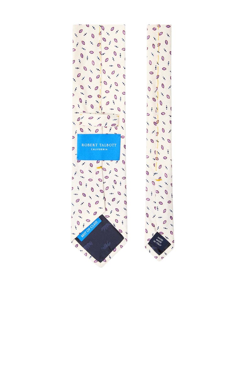 Robert Talbott Robert Printed Best of Class Necktie, Alternate, color, Cream