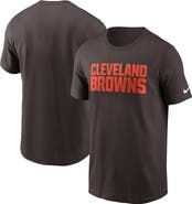 Nike Men's Nike Brown Cleveland Browns Primetime Wordmark Essential T-Shirt