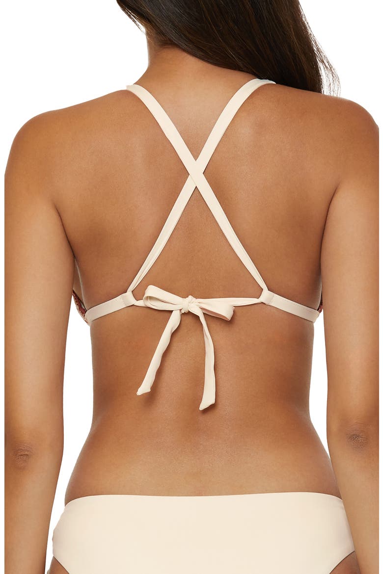 Malaga Crochet Trim Bikini Top, Alternate, color, NATURAL
