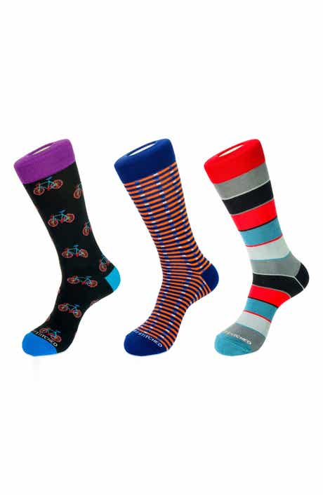 3-Pack Patterned Crew Socks