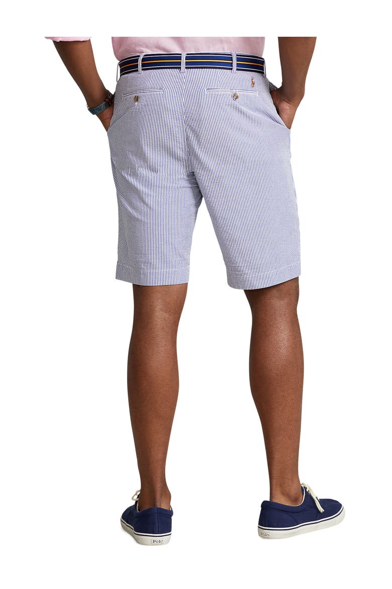 Big & Tall Stretch Classic Fit Seersucker Shorts, Alternate, color, BLU SEERSKR