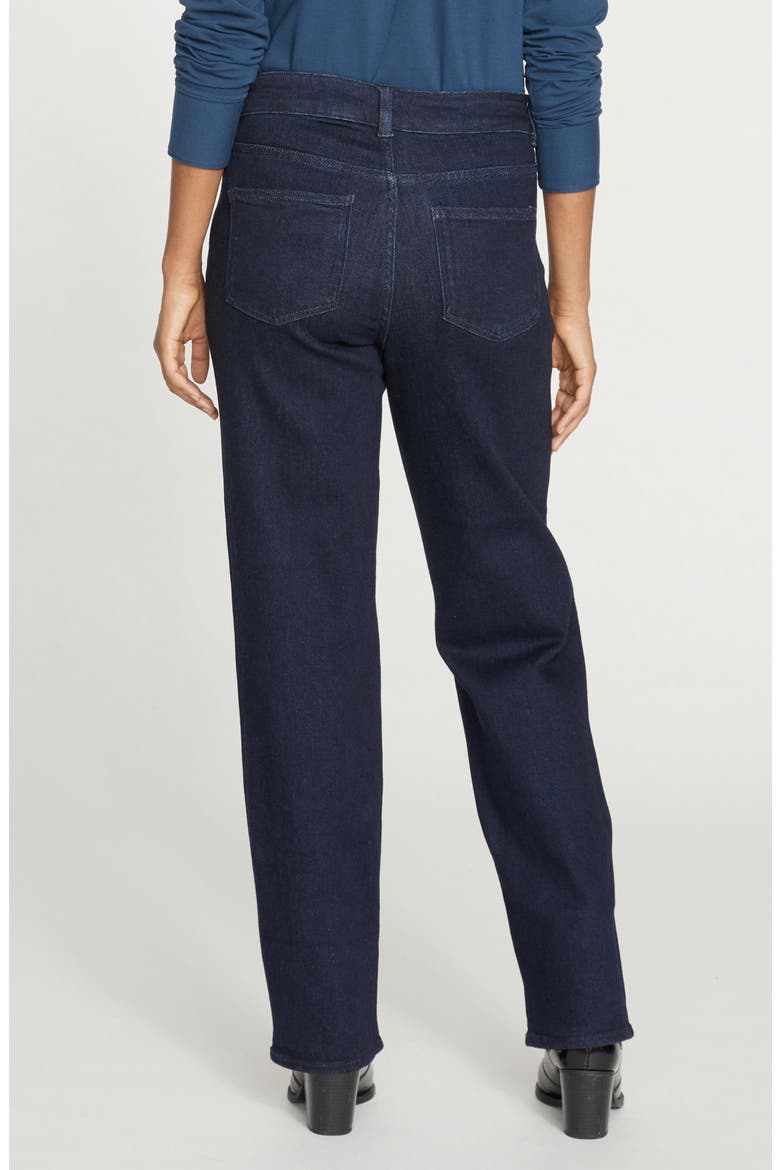 Etta High Waist Ankle Straight Leg Jeans, Alternate, color, DARK INDIGO