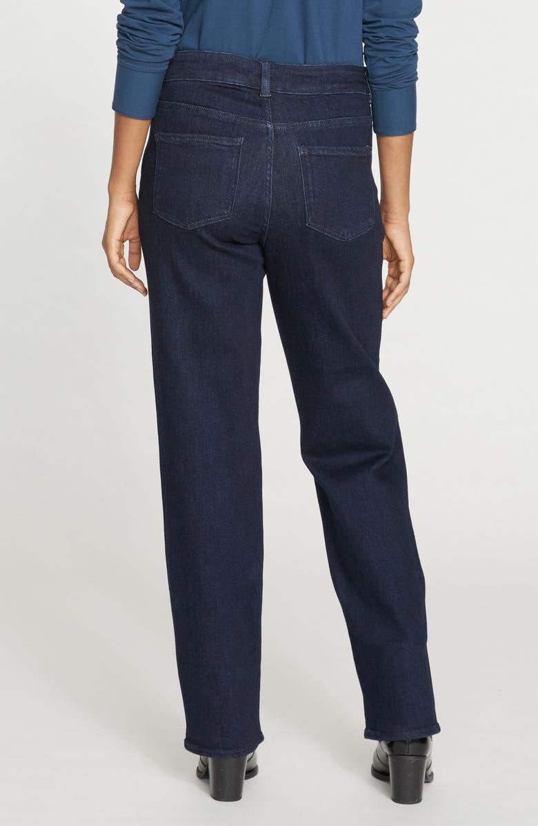 Universal Standard Etta High Waist Ankle Straight Leg Jeans, Alternate, color, Dark Indigo Blue