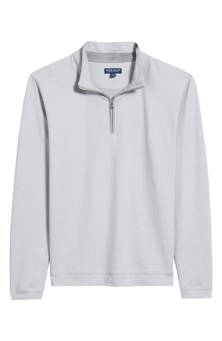 Peter Millar Crown Crafted Albatross Quarter Zip, Alternate, color, Gale Grey