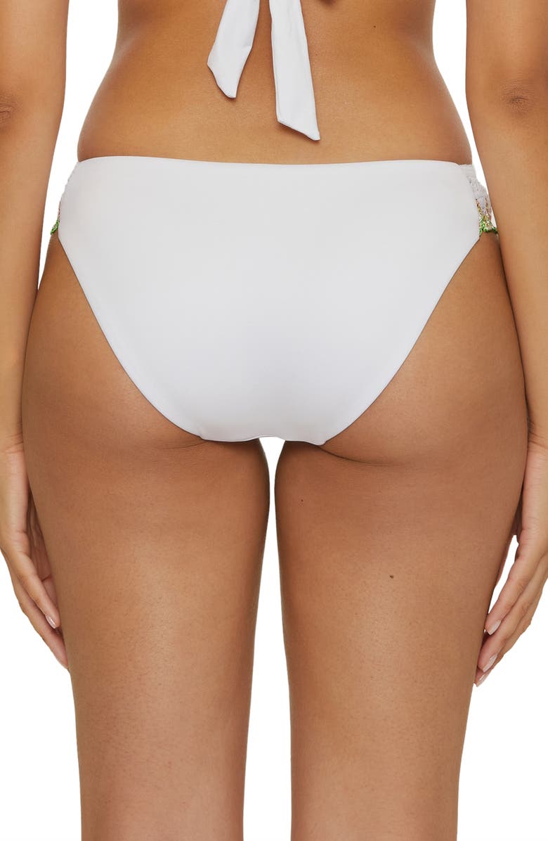 Becca Delilah Bikini Bottoms, Alternate, color, White