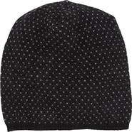 Portolano Slouchy Patterned Cashmere Beanie