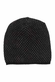 Portolano Slouchy Patterned Cashmere Beanie