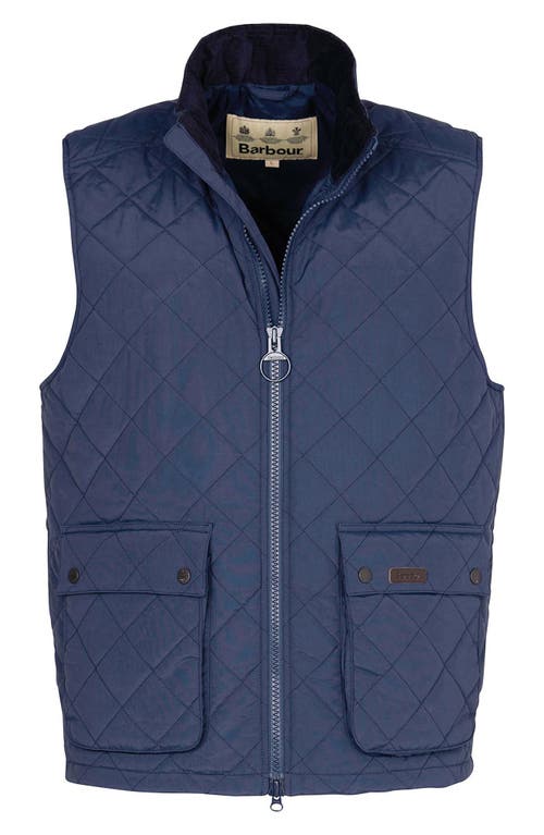 Barbour Fernwood Quilted Gilet Vest In Blue