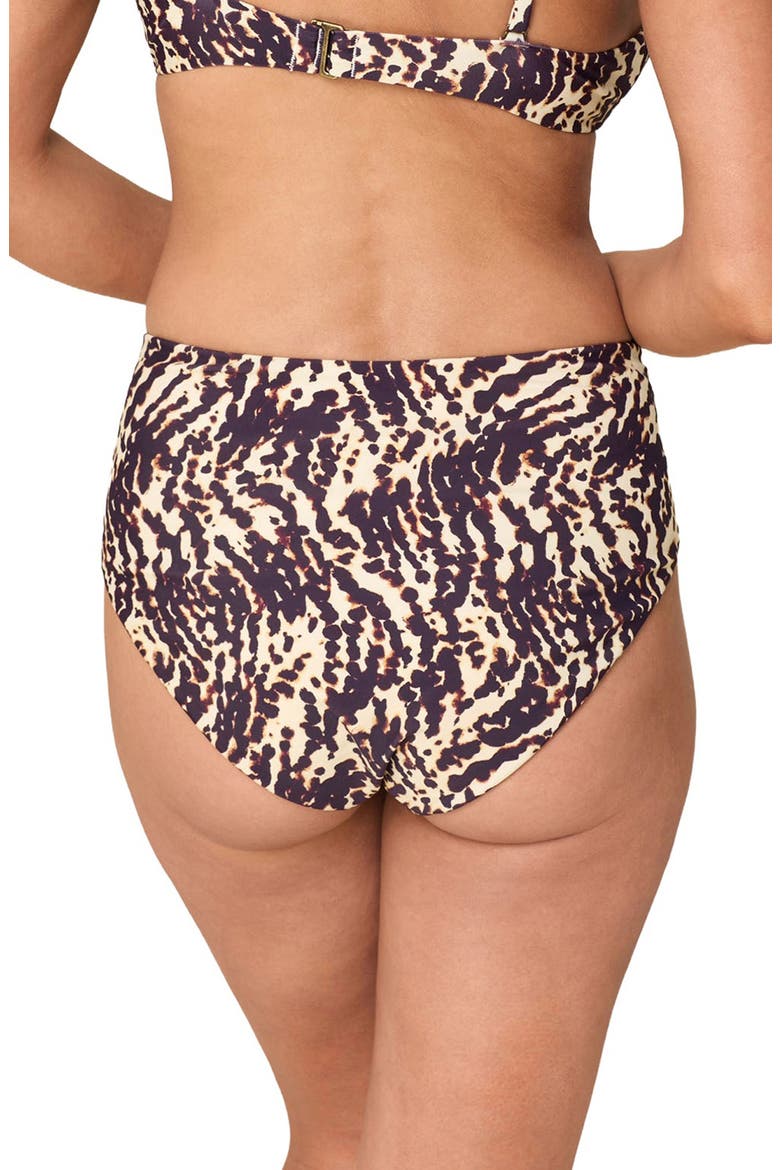 High Waist Bikini Bottoms, Alternate, color, SPOTTED LEOPARD