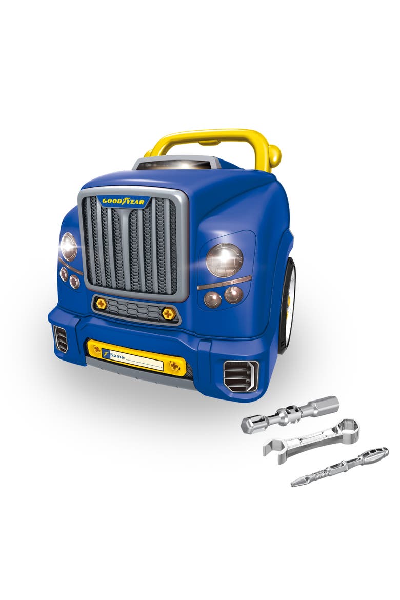 Pretend Play Take Apart Toy Engine Set for Kids - 48 Pcs Mechanic Toys Car Truck Fun Engine Toy for Children, Alternate, color, Navy