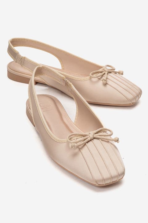 Zelvia Bow Slingback Ballet Flat