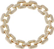 Adornia Pavé Crystal Chain Bracelet
