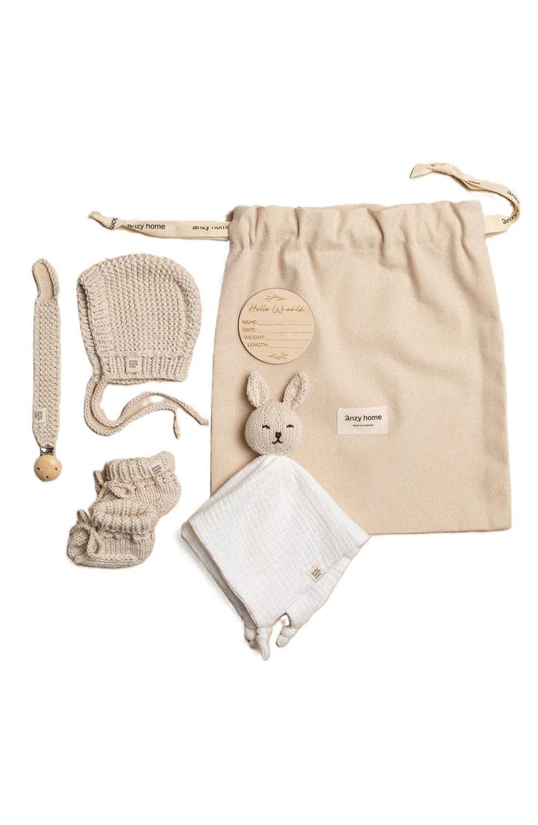 Anzy Home Baby Arrival Gift Set Boho, Main, color, Sand