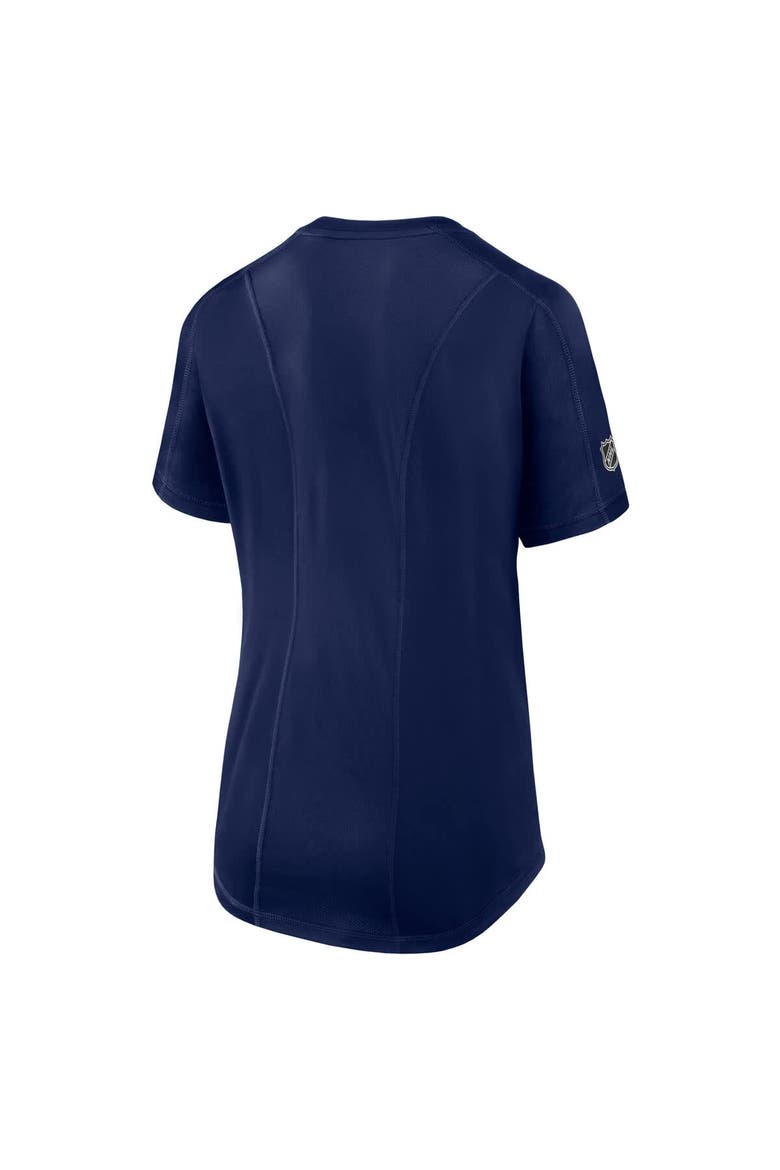 Women's Fanatics  Navy New York Rangers Authentic Pro Rink Tech T-Shirt, Alternate, color, Navy