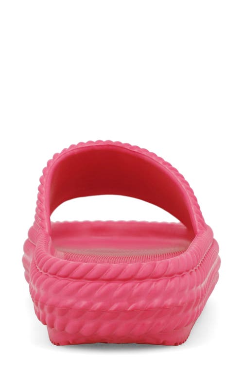 Mia Luvly Slide Sandal In Hot Pink