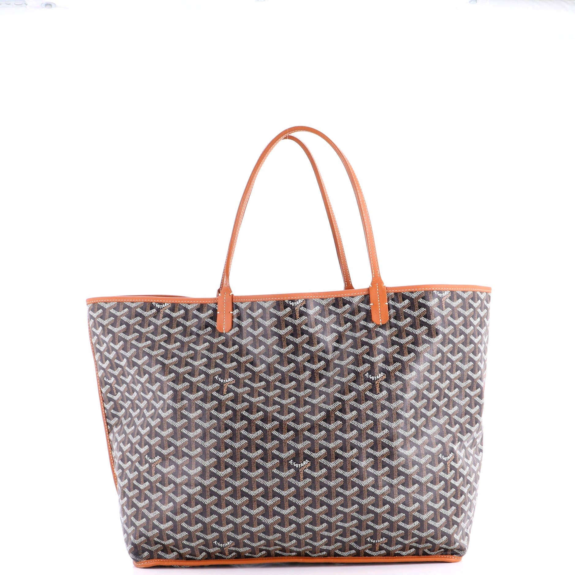 Pre-Owned Goyard Anjou Reversible Tote Coated Canvas GM, Alternate, color, Black