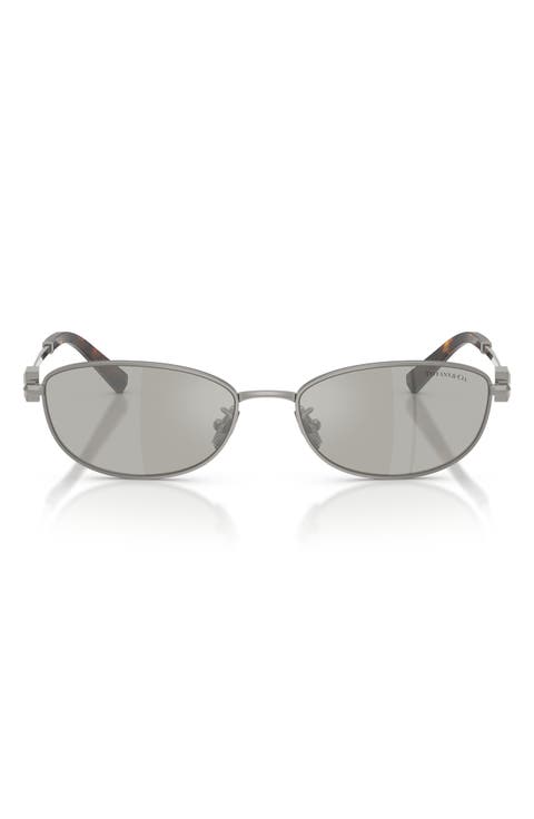 56mm Oval Sunglasses