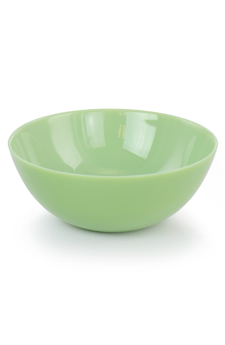 MARTHA STEWART 2 Piece 10in Jadeite Glass Serving Bowl Set, Alternate, color, Jade Green