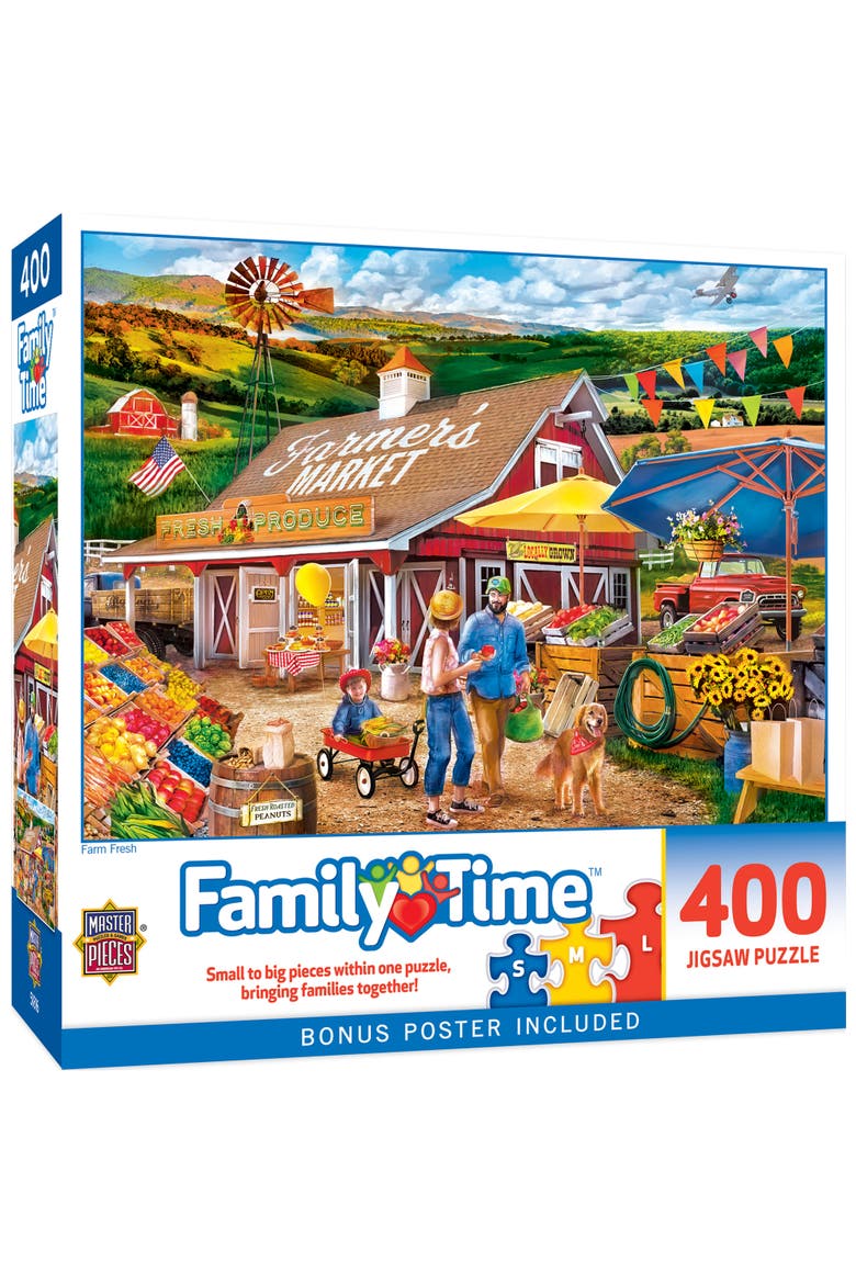 Farm Fresh 400 Piece Jigsaw Puzzle, Main, color, Multicolor