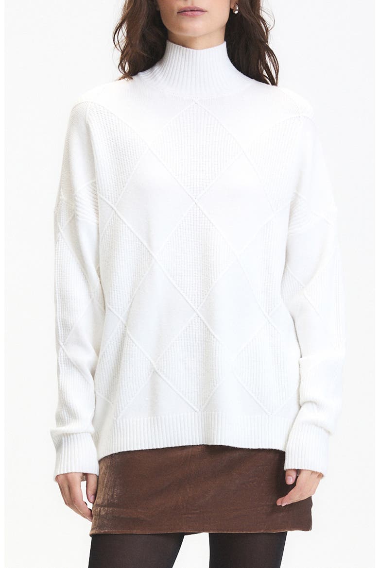Asher Textured Mock Neck Sweater, Main, color, ECRU