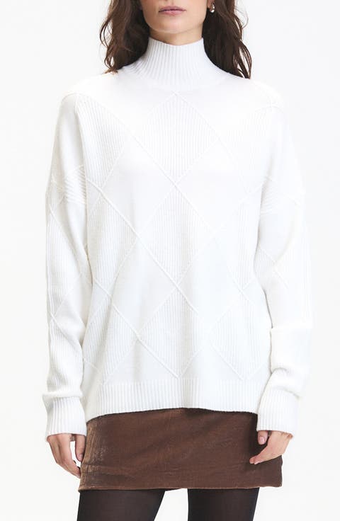 Asher Textured Mock Neck Sweater