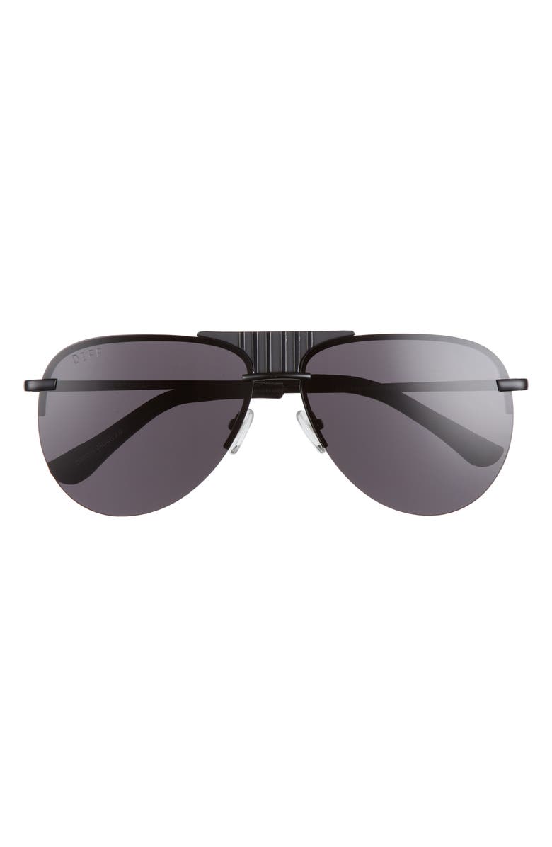 DIFF x Star Wars<sup>™</sup> Darth Vader 58mm Aviator Polarized Oversized Sunglasses, Main, color, 