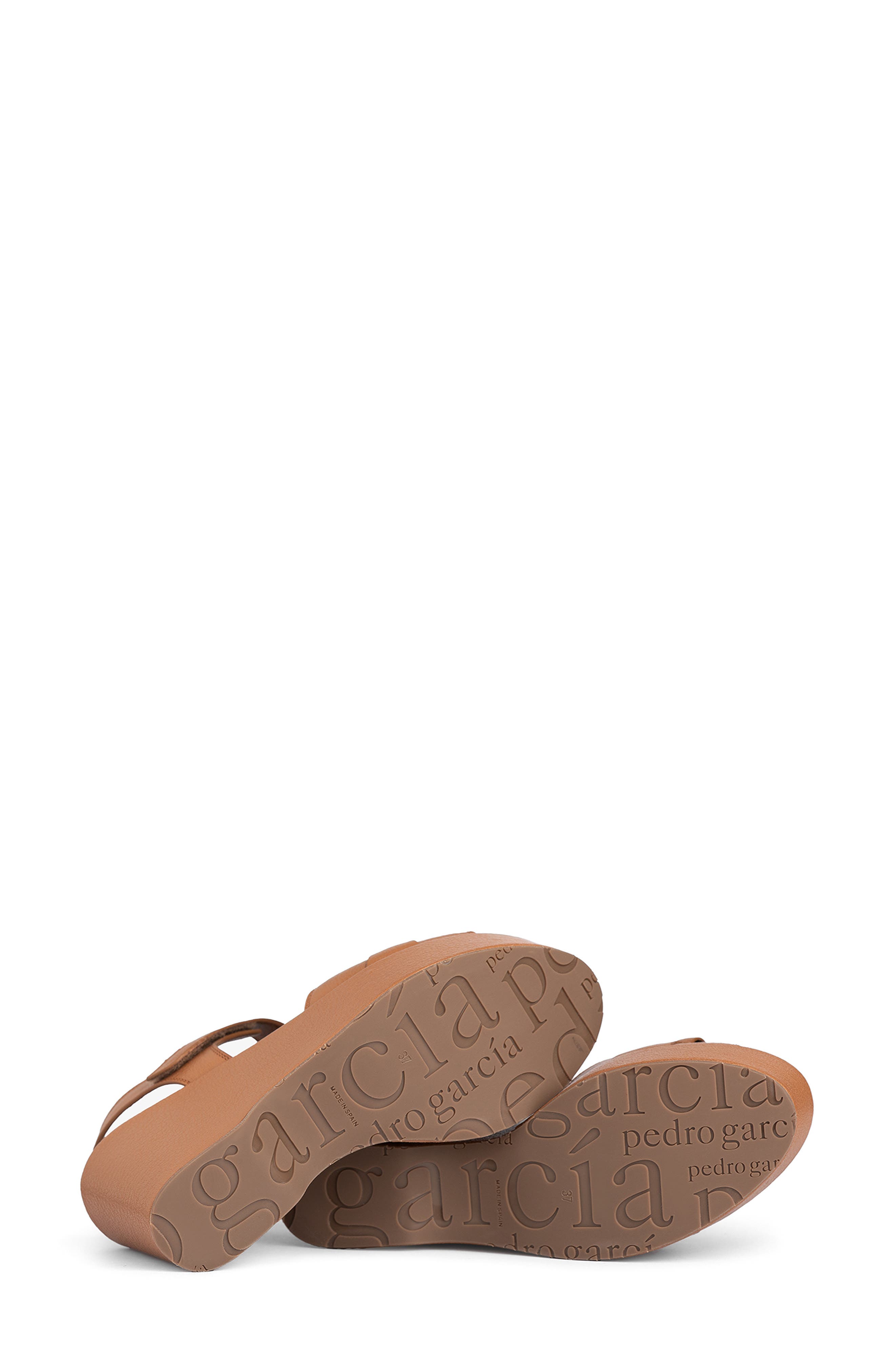 Pedro Garcia Delta Platform Wedge Sandal, Alternate, color, Tan