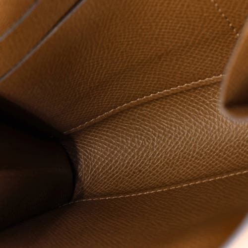 Pre-owned Hermes Hermes Clic Wallet On Strap Epsom 16 In Brown