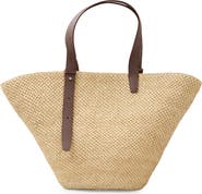 Lié Studio The Large Bianca Woven Raffia Tote