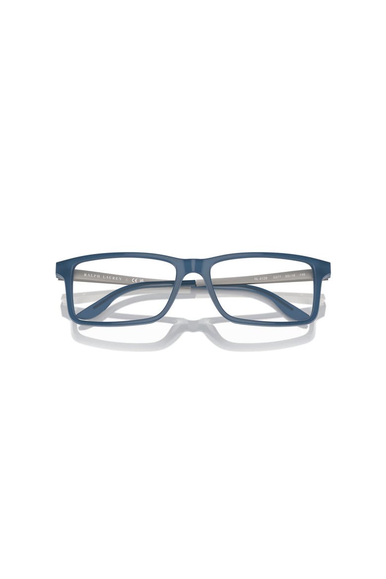 55mm Rectangle optical glasses, Alternate, color, Blue
