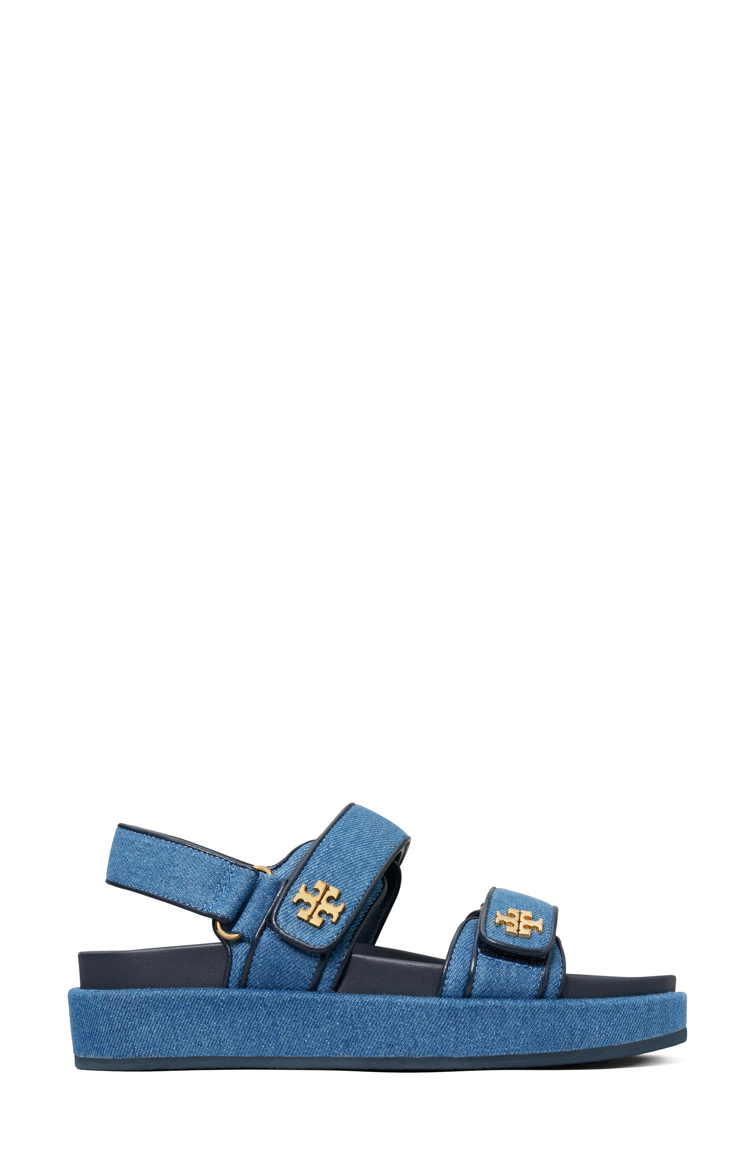 Tory Burch Kira Platform Sport Sandal, Alternate, color, Dark Denim / New Navy