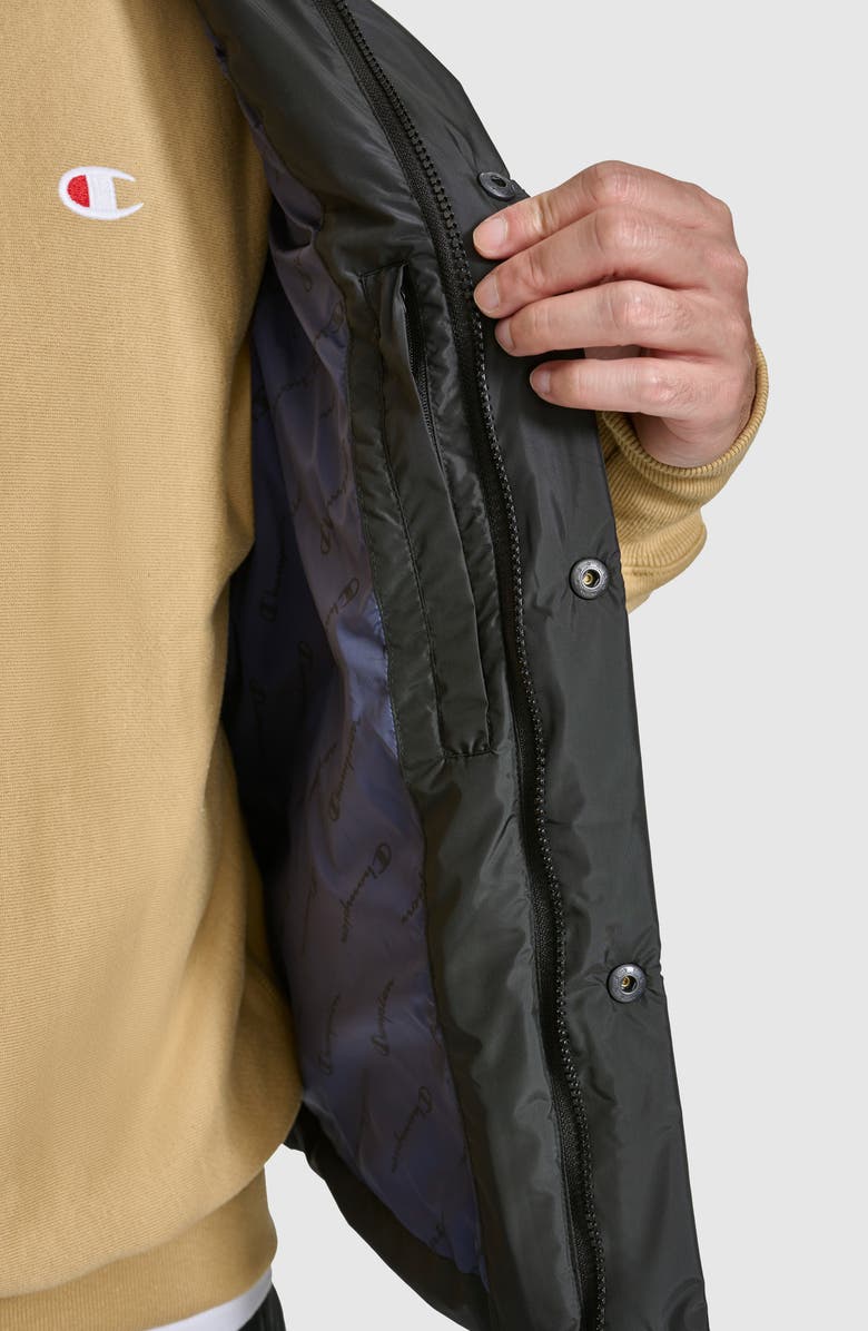 Champion Water Resistant Puffer Vest, Alternate, color, Black