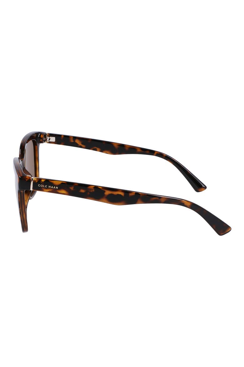 54mm Polarized Square Sunglasses, Alternate, color, TORTOISE
