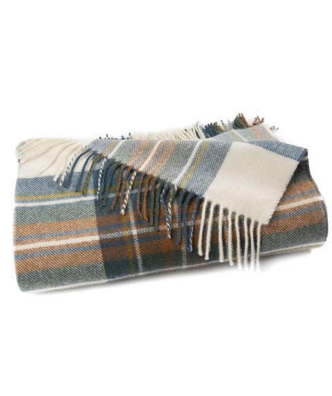 Highland Tartan Tweed Merino Wool Throw