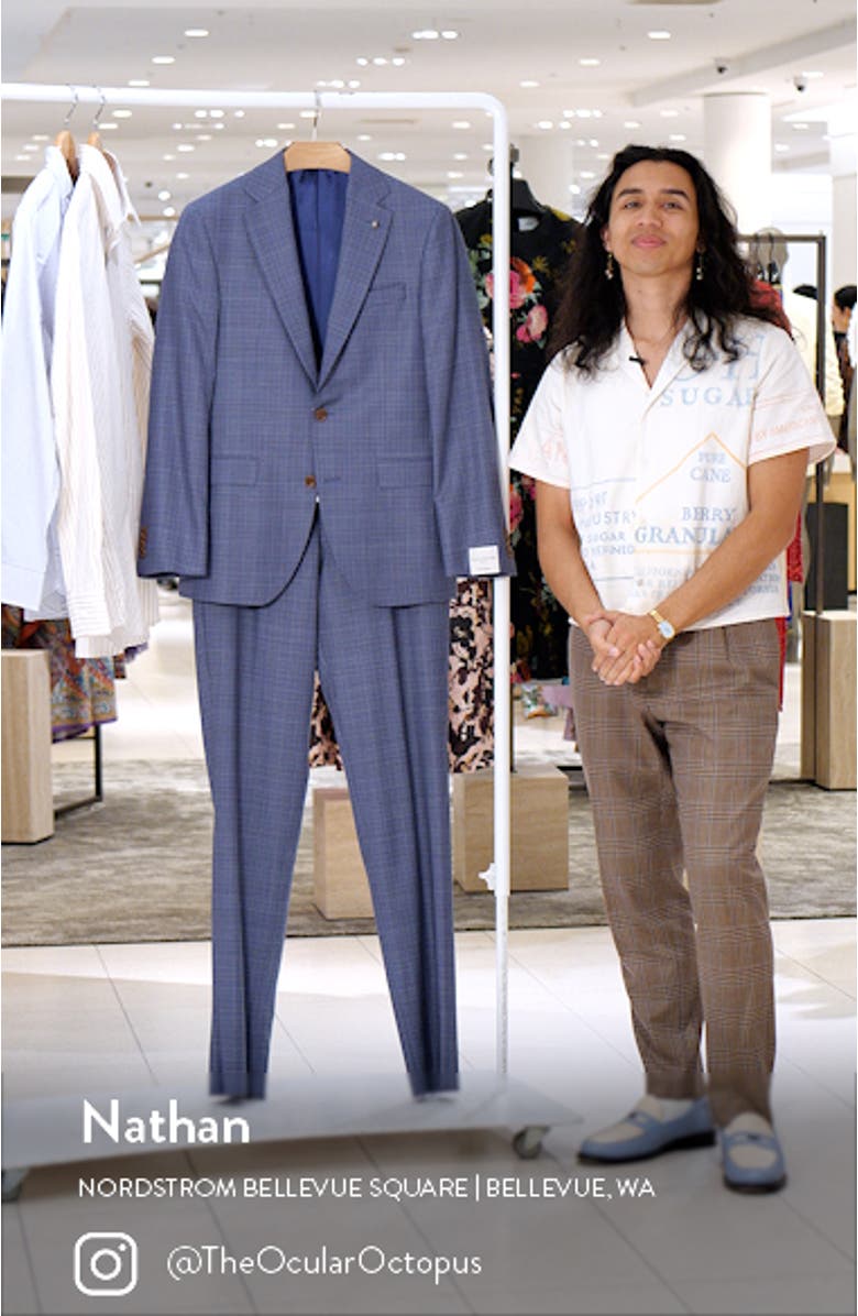 Esprit Contemporary Fit Plaid Wool Suit, sales video thumbnail