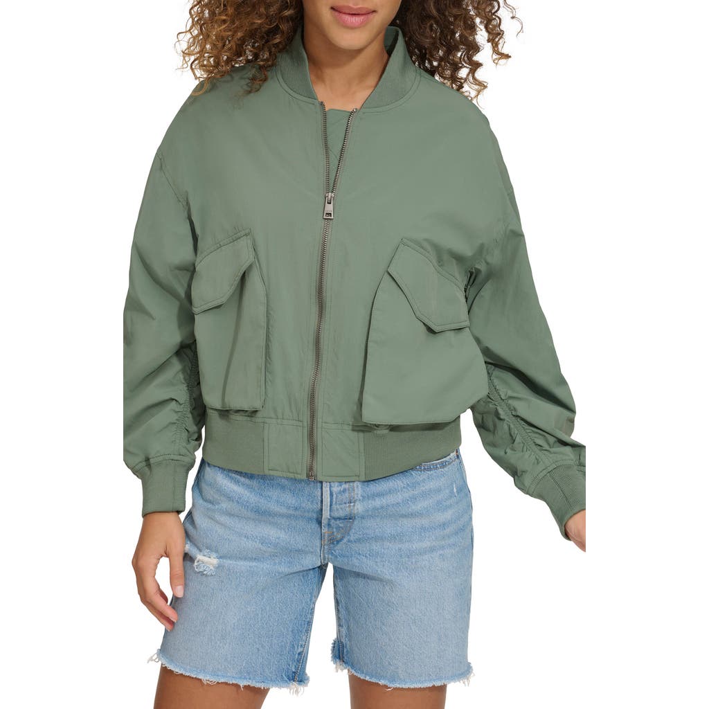 Levi's® Techy Nylon Bomber Jacket In Dark Forest