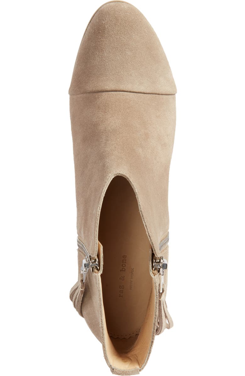 rag & bone Margot Fringe Cap Toe Bootie, Alternate, color,