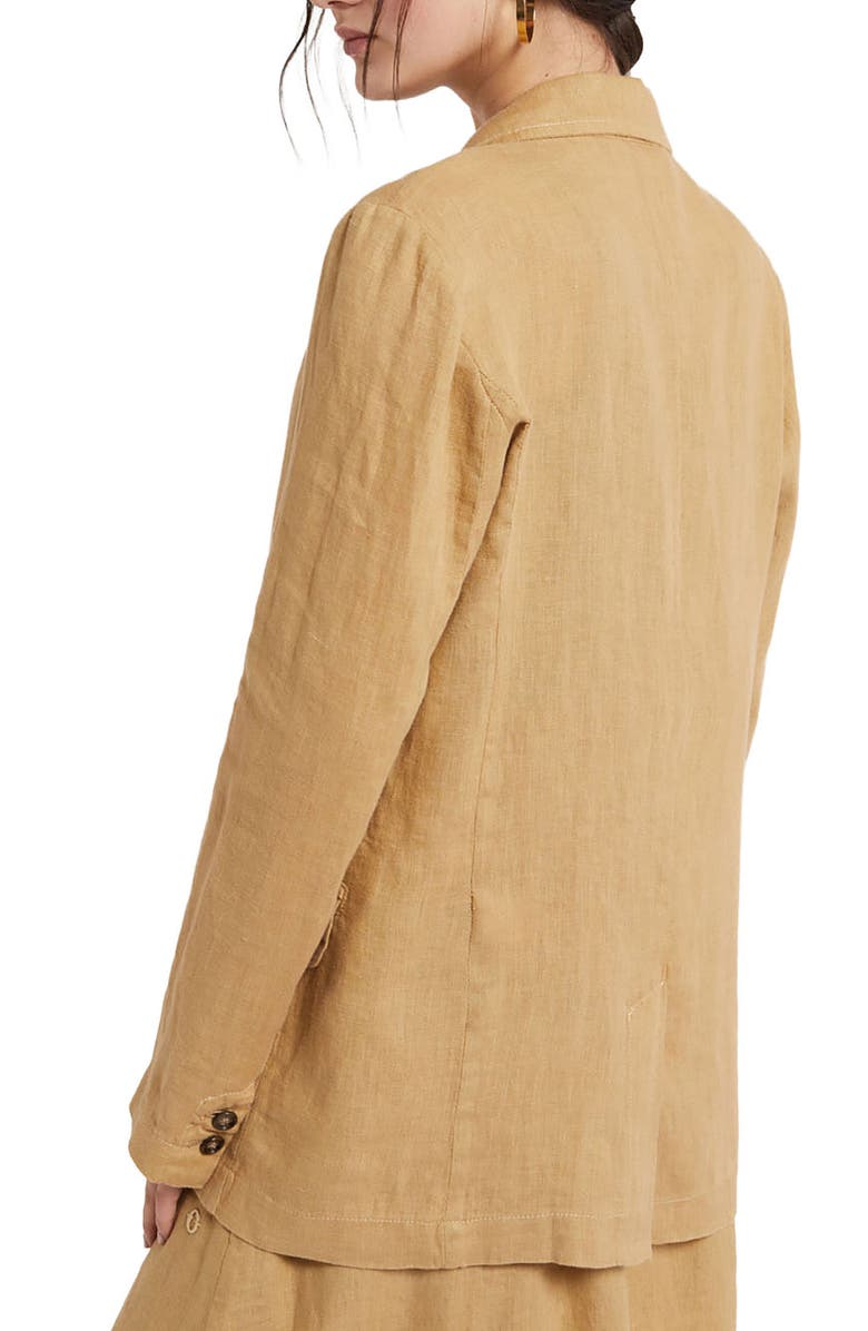 ottod'Ame Linen Jacket, Alternate, color, Beige