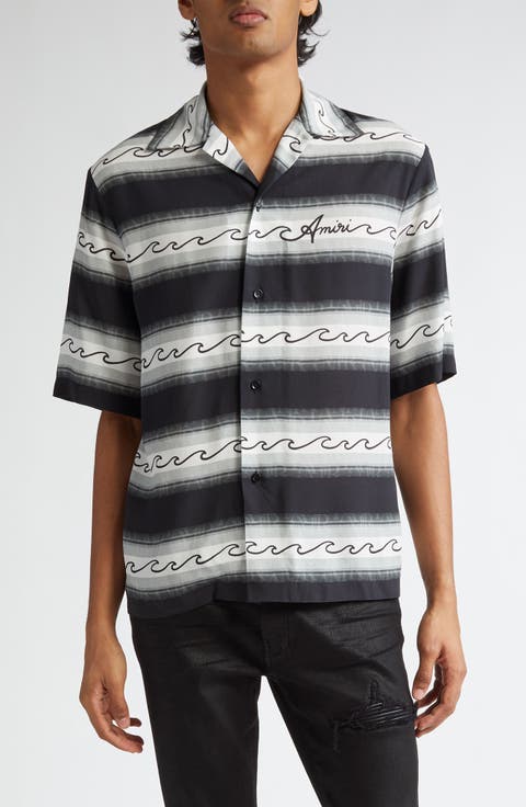 Wave Baja Stripe Camp Shirt