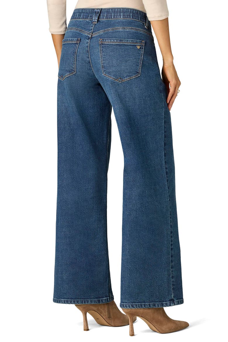 Sam Mid Rise Wide Leg Jeans, Alternate, color, BLUE