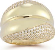 GLAZE JEWELRY Pavé Cubic Zirconia Statement Ring
