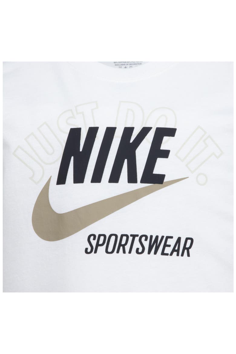Kids' Retro Just Do It Long Sleeve T-Shirt & Joggers Set, Alternate, color, X1TKHAKI