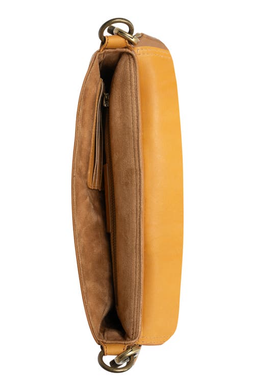 Jeffrey Campbell Side-quest Leather Crossbody Bag In Tan Bronze