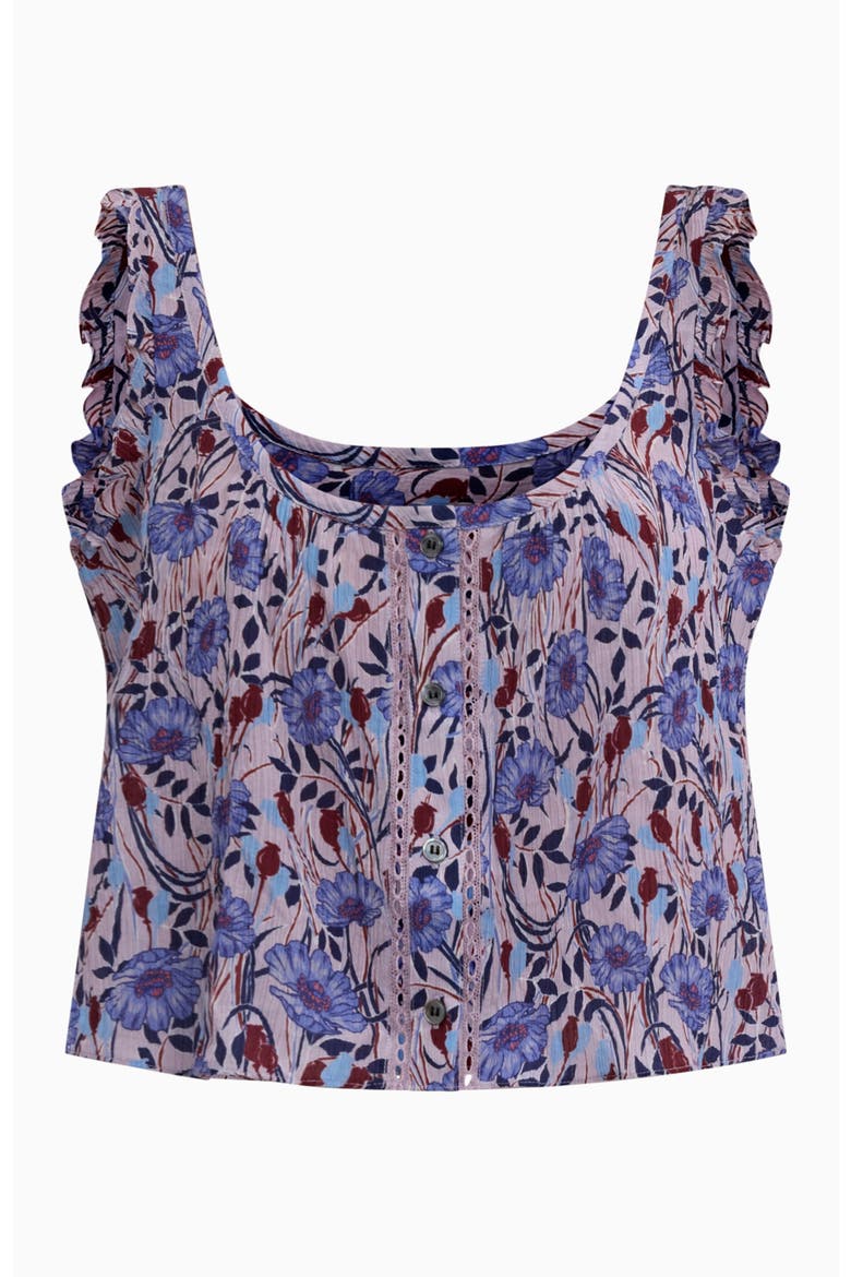 Daphne Crinkle Tank, Alternate, color, Iris Multi