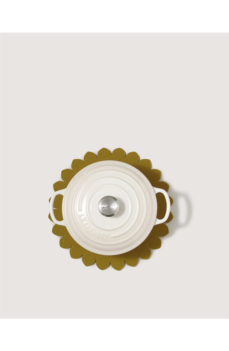 Graf Lantz Crest Merino Wool 12" Trivet, Alternate, color, Dandelion