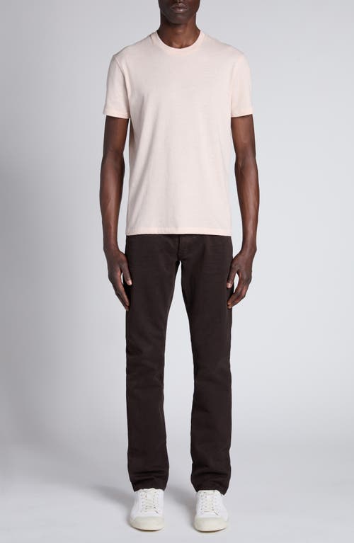 Tom Ford Short Sleeve Crewneck T-shirt In Petal Pink