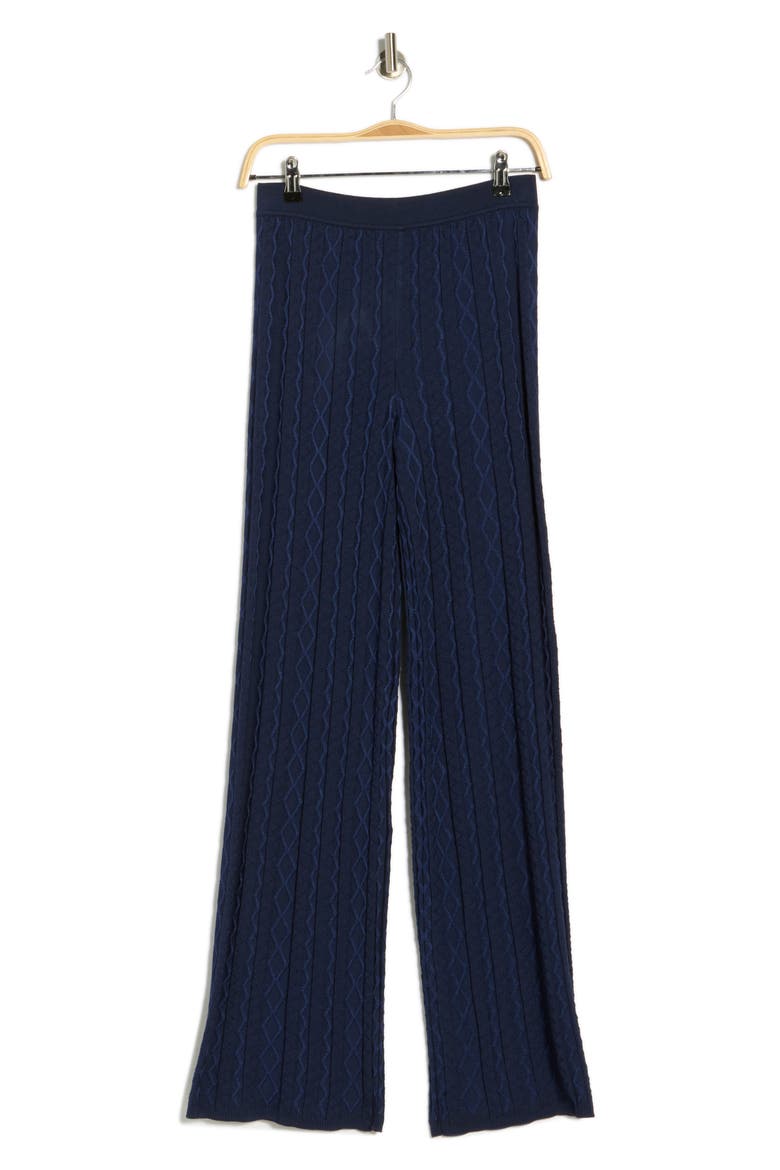 Cotton Blend Sweater Pants, Alternate, color, NAVY TONES