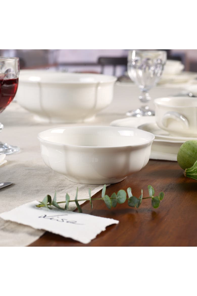 Manoir Bowls  Set of 4, Alternate, color, WHITE