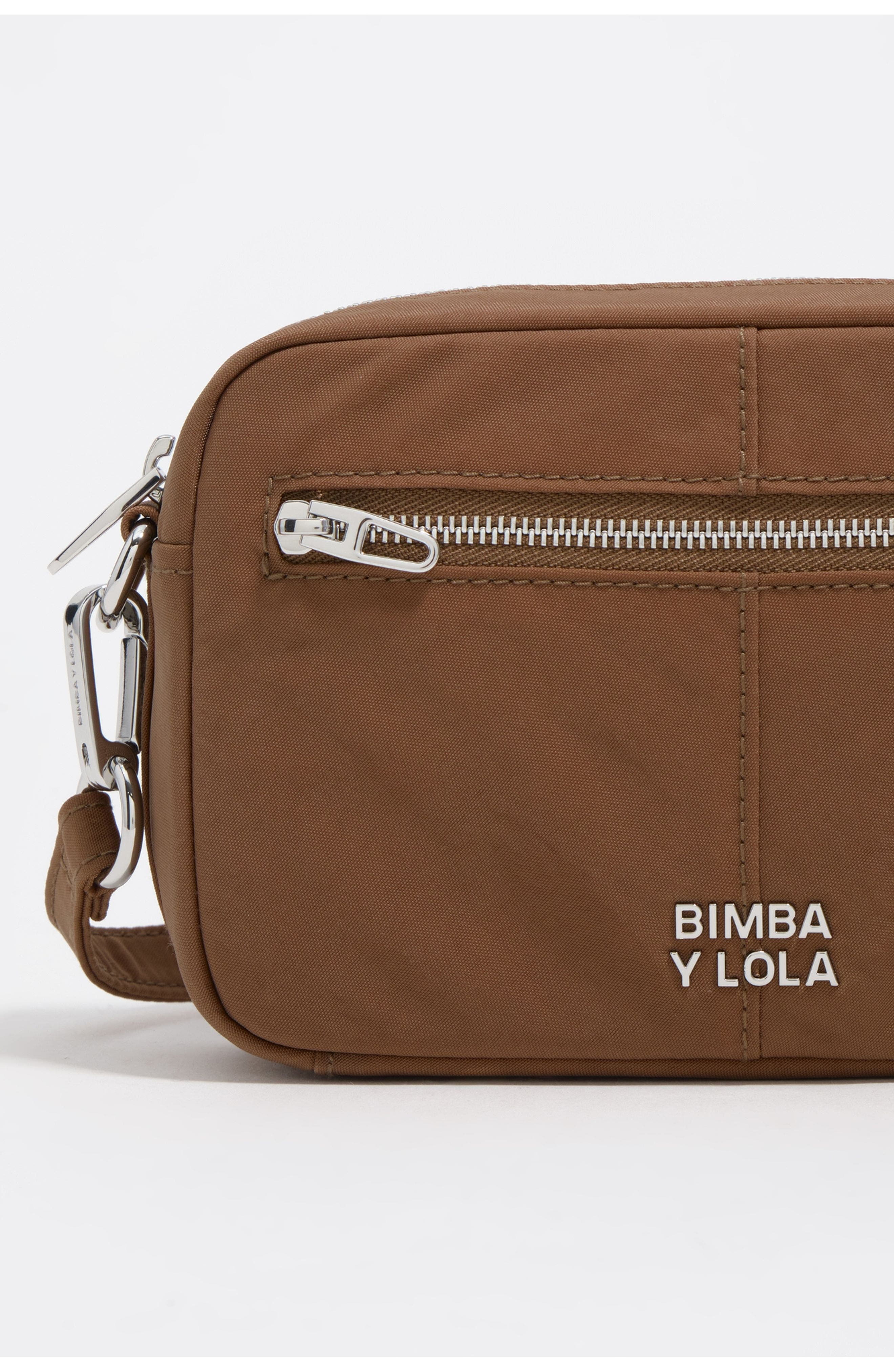 Bimba y Lola Small Nylon Crossbody, Alternate, color, Nougat